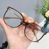 Óculos Anti-Azul Nova Armação Irregular Casual Trendy Large Frame Colorido Óculos de Armação para Meninas Óculos Lisos Lisos