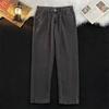 Pantalones vaqueros negros de estilo americano para hombre, estilo urbano, de otoño, modernos, japoneses, holgados, de talla grande, con pierna ancha y casuales para hombre