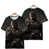 Juego nacional 3A mito negro. Camiseta de Moda Nacional Wukong Estampada para Hombre y Mujer Estilo Chino Cool Combinable de Manga Corta