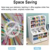 Portalápices Almacenamiento de Escritorio Portalápices Inclinado de Gama Alta Portalápices de Gran Capacidad Caja de Almacenamiento Personalizable para Estudiantes Almacenamiento Creativo