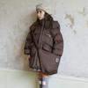 Roupas de Inverno para Crianças 2025 Estilo Coreano Casaco de Algodão de Comprimento Médio para Crianças Maiores, Roupas Infantis Quentes e Fashion Atacado