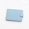 Bolsa para Tarjetas con Broche para Mujer Exquisita Bolsa de Almacenamiento para Tarjetas Ultradelgada Funda para Tarjeta de Licencia de Conducir de Gran Capacidad Bolso Compacto para Identificación para Mujer