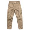 Calça de Trabalho Masculina Estilo Coreano Reta Solta Casual de Trabalhador Verão Simples Multibolsos Calça de Proteção do Trabalho Masculina