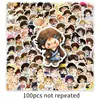 100 algodón muñeca pegatinas de graffiti caricatura muñeca linda taza decorativa funda de teléfono móvil patata pequeña pegatinas DIY