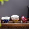 Taza de Té Kung Fu Simple Juego de Té Tazón de Té Cerámica Esmaltada Jingdezhen Taza Maestra Taza Individual Taza para Cata de Té