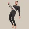 Ropa interior térmica de cachemira y seda para hombre, nueva para otoño e invierno, autocalentable, forrada de polar, sin costuras, conjunto térmico de terciopelo alemán para top y pantalón
