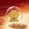 Pegatinas para Teléfono de Oro Puro 999 del Año de la Oveja, Pequeñas Pegatinas de Pan de Oro, Productos de Atracción para Transmisiones en Vivo de Tienda, Regalos de Fábrica