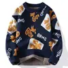 Artículos de Venta Caliente Transfronterizos, Populares en Stock, Nueva Ropa de Punto Casual Otoño e Invierno, Suéter Rojo Chino de Talla Grande con el Personaje '' y Cuello Redondo