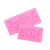 Molde de silicone de relevo estilo europeu, mold para decoração de moldura de açúcar, padrão de relevo vintage, conjunto de moldes para porta-retratos