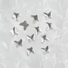 Arte de Uñas Diamante de Forma Especial de Fondo Plano Nuevo K9 Imitación Huazi Perforado Blanco Marquise Rombo Joyería de Diamantes para Uñas Venta al por Mayor