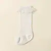 Calcetines de Princesa para Niñas, Calcetines de Verano Finos para Pantorrilla, Calcetines Infantiles Transpirables de Malla, Borde de Encaje, No Aprietan en los Pies, Cpsia