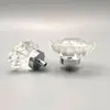 Atacado do Fabricante Estilo Europeu de Luxo Leve Alça de Gaveta de Cristal Cor Champagne de Furo Único Alça de Armário de Mesa de Cabeceira Armário de Sapatos