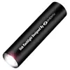 Linterna LED Mini Recargable USB Portátil Antorcha Alto Brillo Largo Alcance Linterna de Bolsillo Aleación de Aluminio Compacta Ligera para Estudiantes Uso Exterior Emergencia