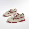 Zapatillas blancas de suela gruesa y punta redonda para mujer, nuevo diseño casual de bloques de color para otoño 2026, hace que los pies parezcan más pequeños, zapatillas deportivas versátiles estilo ins