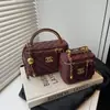 Bolso de mano coreano de nicho tipo caja para mujer, modelo nuevo 2026, bolso acolchado de rombos con cadena para ir al trabajo, de hombro y cruzado