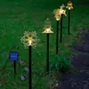 Luz Solar de Jardim LED Combinação Floco de Neve Estrela de Cinco Pontas Exterior À Prova d'Água Jardim Pátio Atmosfera Luz LED