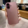 Nova Capa de Celular Ag Fosca Maçã 16Promax Pintura Metálica Iphone16E Suporte Integrado Cobertura Protetora Anti-Queda