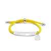 Pulseira de Corda de Mão Multicor Transfronteiriça Europeia e Americana Material em Branco Pronto para Uso Acessórios de Coração Oblíquo Gravação Presente Pulseira de Aço Inoxidável
