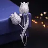 Pin de solapa hecho a mano de moda estilo coreano Rama de hoja de diamante broche de ópalo pin para falda de mujer N079