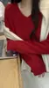 Estilo Sencillo y Perezoso, Suéter de Lana Sin Costuras Suelto y Suave, Top de Manga Larga Cepillado de Corte Tridimensional 02185
