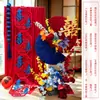Decoração de Casamento Novo Estilo Chinês Guirlanda com Caractere Dupla Felicidade Parede de Fundo Parede de Fundo de Boas-Vindas para Banquete de Casamento Área para Fotos Suprimentos para Montagem de Ambiente