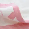 Algodón de gasa para niños, toalla de dibujos animados de elefante, jacquard, toalla pequeña para niños, al por mayor en stock, se puede hacer logo