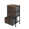 Caja de almacenamiento de escritorio plegable de tela madera maciza pegatinas madera cajón estante de almacenamiento caja de almacenamiento cajón de tela no tejida