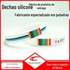 Campanha de competição personalizada Pulseira de silicone de mão Atividade de equipe Pulseira de mão de borracha côncava multicolorida Pulseira de reunião