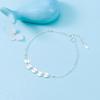 Uma geração de pulseira de lantejoulas doces de verão coreanas banhada a prata joias de mão atacado pulseira simples outlet de fábrica