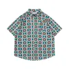 Camisas Hawaianas de Manga Corta New Retro Transfronterizas para Hombres y Mujeres, Casual Modernas Holgadas para Parejas, Camisas Florales de Playa para Vacaciones
