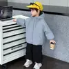 Abrigo de Otoño para Niños 2026 Nuevo Elegante Ropa de Bebé Chaqueta Cortavientos Infantil Abrigo Largo de Primavera y Otoño para Niños