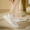 2025 Novos Tênis Esportivos Respiráveis de Malha Tendência de Verão para Meninas Bico Redondo Tênis de Malha Respirável Tênis Casuais Respiráveis