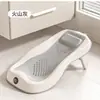 Bañera para bebé, soporte para sentarse y acostarse, artefacto universal, sensible a la temperatura, soporte para cama, alfombrilla antideslizante, red de baño para recién nacidos.