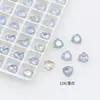 Dongzhou Cristal Nieve Proteína Arte de Uñas Diamante Brillante Blanco Proteína Huevo de Paloma Fondo Puntiagudo Diamante Dongzhou Diamante Wholesale Accesorios para Arte de Uñas