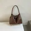 Bolsa Tejida Resistente Estilo Coreano 2026 Nueva Moda Tendencia Retro Bolso de Mano Tote Gran Capacidad Bolso de Hombro Único