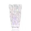 Jarrón de Cristal de Bohemia Vidrio de Gama Alta Arreglo Floral Rosa Hidropónica Lirio Flor Decoración para Sala de Estar y Dormitorio