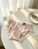 Calcinhas Rendadas Picantes com Estampa de Leopardo e Bolinhas, Pretas e Brancas Vazadas de Cintura Alta Finas para Mulheres