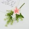 Flores Artificiales para Montaje de Escena de Boda, Arreglos Florales, Decoraciones para Escaparates de Centros Comerciales, Flores Artificiales, Flores Atadas a Mano de Flor de Loto con Astas de Ciervo