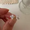 Pendientes de Plata de Ley S925 con Cruz Totalmente Incrustada y Trébol de Cuatro Hojas, Estilo de Nicho de Lujo Ligero, Pendientes de Alta Gama para Mujer