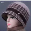 Gorro de Lana Tejido de Invierno para Mujeres de Mediana Edad y Mayores, Gorro de Algodón Grueso con Felpa para Protección contra el Frío, Cálido, para Abuela