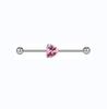 Gatte Aretes de botón con forma de corazón esférico transfronterizos europeos y americanos aretes de botón con forma de flor cruzada aretes de cabeza de fantasma de Halloween productos para perforaciones