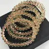 Pulsera de Cuentas Facetadas Planas de Citrino Brasileño Natural para DIY Joyería Original Pulsera de Cuentas Planas Facetadas Pulsera para Regalar