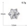 Copos de Nieve Plateados Exquisitos Bordados de Lentejuelas Comercio Exterior Navidad Bordado por Computadora Parche de Tela Bordada Zapatos Bolsas Ropa Parche Decorativo