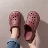 Zuecos de Suela Gruesa para Aumentar la Altura para Mujer, Nuevo Modelo de Verano 2026, Pantuflas Ultracómodas, Sandalias de Playa Antideslizantes de Eva para Mujer