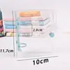 Álbum de fotos de estrella de 3 pulgadas cuaderno de hojas sueltas de PVC transparente 3 agujeros mini espiral de hojas sueltas diario de mano al por mayor