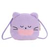 Bolsa de pelúcia estilo coreano fofa mini panda feminina 2024 outono e inverno nova bolsa de corrente transversal de desenho animado bolsa de moedas