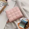Cartera corta de rejilla Porta tarjetas para mujer Mini porta tarjetas pequeño Estilo coreano 2025 Pinza para dinero Billetera para monedas linda