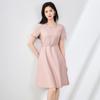 2507301-Nanyou Vestido Pesado Estilo Francês com Cintura Fina e Elegante de Alta Qualidade para Mulheres