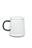 Taza Transparente de Vidrio de Alto Borosilicato Taza con Asa de Cuatro Colores Taza de Agua Resistente a Altas Temperaturas para el Hogar Taza de Café Taza de Leche Taza de Desayuno