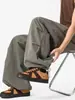 Pantalones Cargo Plegados Finos Estilo Americano para Hombre, Marca de Verano de Moda, Joggers Elegantes de Pierna Ancha, Pantalones Casuales Largos de Estilo Relajado